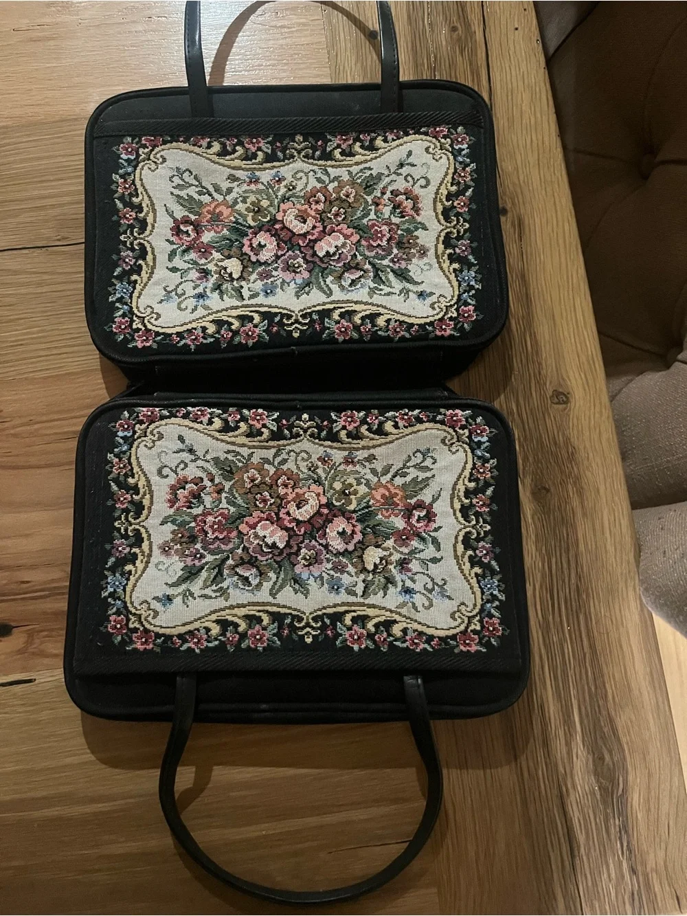 Vintage tapestry Bible cover